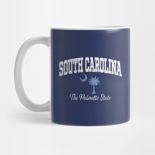 South Carolina SC Palmetto State Athletic Distressed Mug